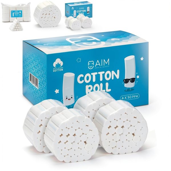 AIM Dental Supply Cotton Rolls Absorbent Gentle Hygienic-5