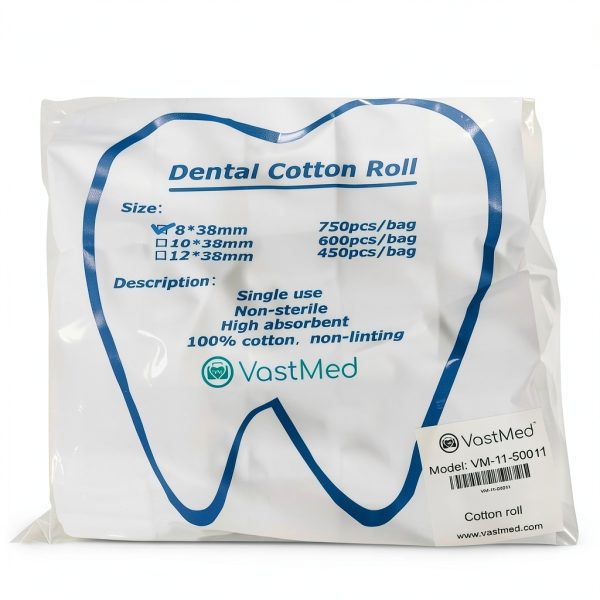 Vastmed Dental Cotton Rolls Absorbent Gauze Medical Supplies-6
