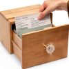 Bamboo Recipe Card Box Set by Simply Daisy Kitchen-8