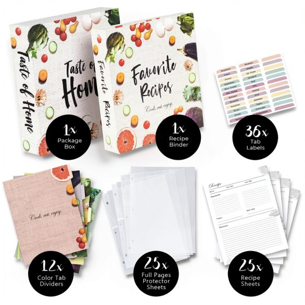 CraftSaints Recipe Binder Vegetable Color-4
