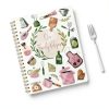 Recipe Notebook Ceiba Tree Faux Leather Pink-1