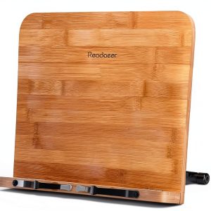READAEER Bamboo Bookstand for Home Office-0