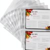 Samsill 4x6 Mini Recipe Card Protectors 25 Pack Clear Polypropylene-3