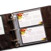Samsill 4x6 Mini Recipe Card Protectors 25 Pack Clear Polypropylene-5