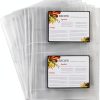 Samsill 4x6 Recipe Card Page Protectors 25 Pack Clear Polypropylene-0