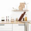Cookbook Stand DEBETOOL CB-001 Brown Wood Handstitched Compact Stand-4