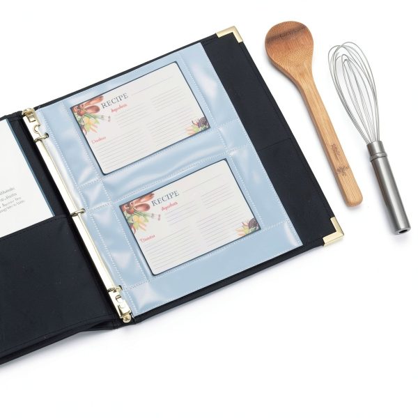Samsill 4x6 Recipe Card Page Protectors 25 Pack Clear Polypropylene-4