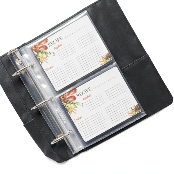Samsill 4x6 Mini Recipe Card Protectors 25 Pack Clear Polypropylene-1