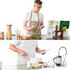 Cookbook Stand DEBETOOL CB-001 Brown Wood Handstitched Compact Stand-2