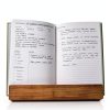 Cookbook Stand ZICOTO Walnut Acacia Wood Adjustable Holder-2