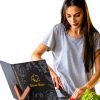 BiuLeon Blackboard Recipe Binder Extra Large with 12 Dividers-5