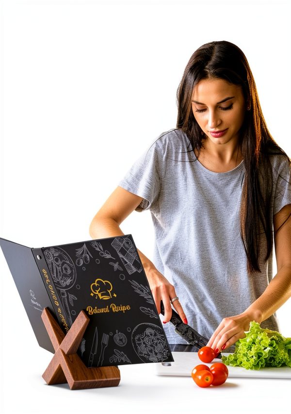 BiuLeon Blackboard Recipe Binder Extra Large with 12 Dividers-5