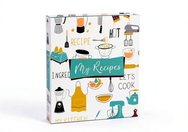 Recipe Binder 8.5x9.5 Inch by Better Kitchen with 100 Cards-2