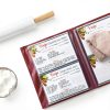 Samsill Waterproof Plastic Recipe Book Organizer 4x6 Letter Size Clear-2