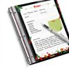 BiuLeon Blackboard Recipe Binder Extra Large with 12 Dividers-4