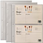 Recipe Card Sleeves TAOLABV 6.8x8.7 Inch Anti Fall 50 Pack-0