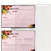 Samsill 4x6 Mini Recipe Card Protectors 25 Pack Clear Polypropylene-7