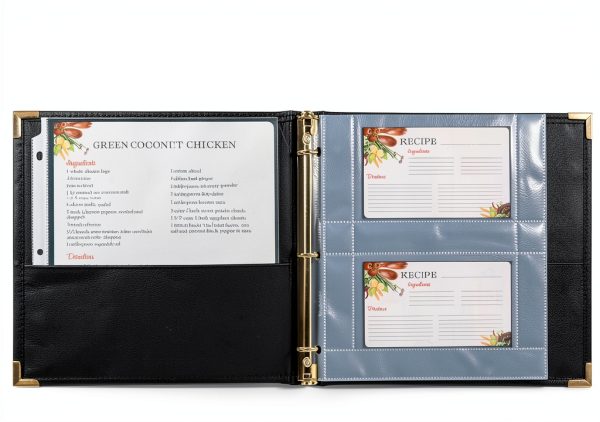 Samsill 4x6 Recipe Card Page Protectors 25 Pack Clear Polypropylene-1