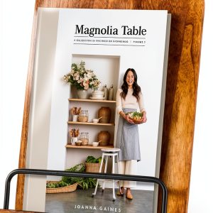 ZICOTO Walnut Wood Cookbook Stand Adjustable Kitchen Book Holder Model-0