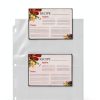 Samsill 4x6 Recipe Card Page Protectors 25 Pack Clear Polypropylene-5