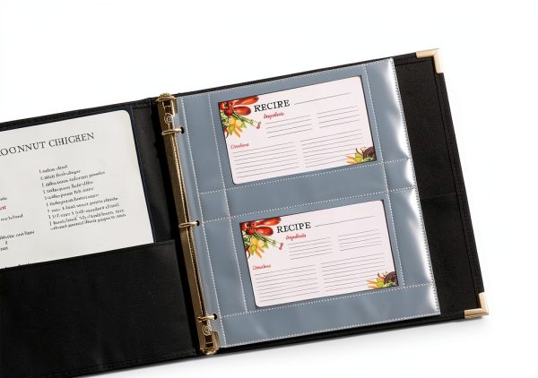 Samsill 4x6 Recipe Card Page Protectors 25 Pack Clear Polypropylene-3