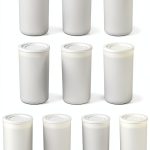 lasenersm 10 Piece Film Canisters Plastic Holder White Lids 2.13×1.3in-0