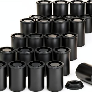 Ziv 35mm Film Canister 25 Pack Opaque Light Tight with Quick Snap Lid-0