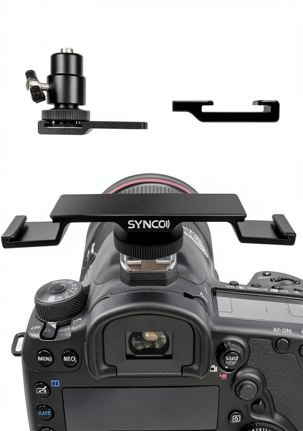 SYNCO SM5 Dual Cold Shoe for Film with wired over‑ear 4.9×1.3×0.9 in-2