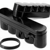Sewroro Desktop Camera Film Container Film Plastic Storage Box Hard Case Film Organzier Portable Film Carrier for 120mm Films Accessories (5 Roll)-0
