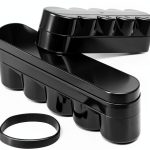 Sewroro Desktop Camera Film Container Film Plastic Storage Box Hard Case Film Organzier Portable Film Carrier for 120mm Films Accessories (5 Roll)-0