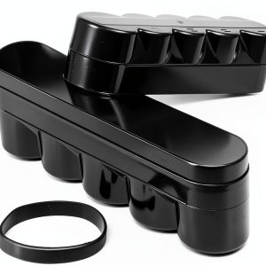 Sewroro Desktop Camera Film Container Film Plastic Storage Box Hard Case Film Organzier Portable Film Carrier for 120mm Films Accessories (5 Roll)-0