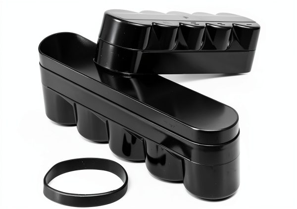 Sewroro Desktop Camera Film Container Film Plastic Storage Box Hard Case Film Organzier Portable Film Carrier for 120mm Films Accessories (5 Roll)-0