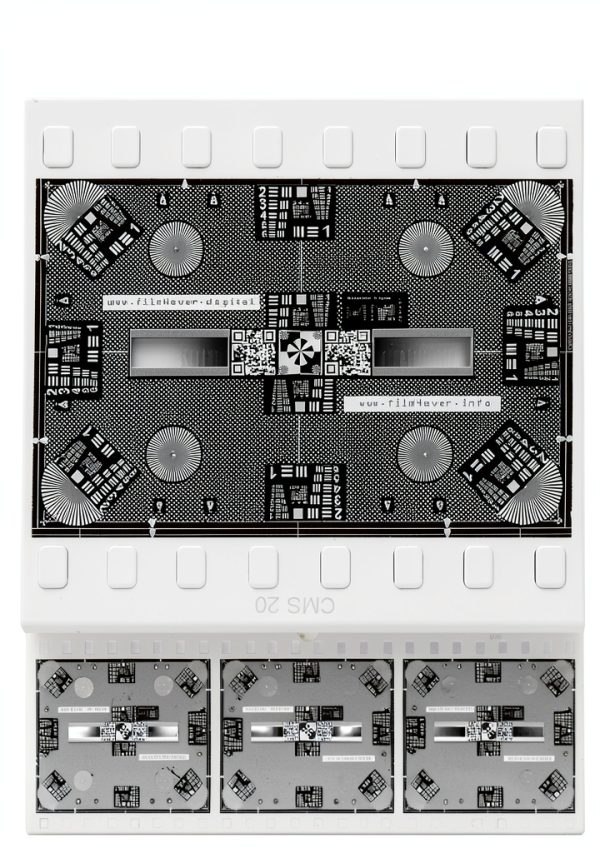 Scan Film Sharp with Vlads Focus Checker. 35 mm High-Resolution Calibration Target Chart for Camera Scanning. Explore The Full Potential of Your Lens – Sharpness and Resolution. Frames per Strip 3.-0