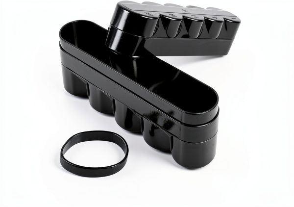 Sewroro Desktop Camera Film Container Film Plastic Storage Box Hard Case Film Organzier Portable Film Carrier for 120mm Films Accessories (5 Roll)-1